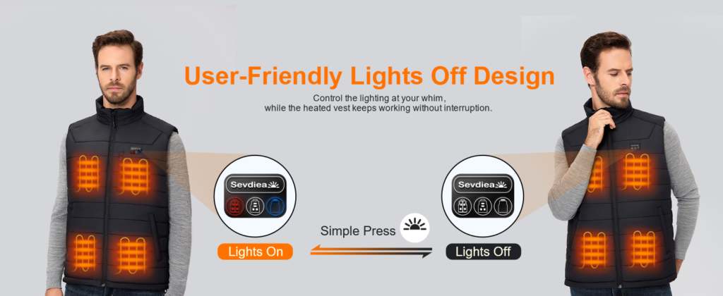 Sevdiea Heated Vest control